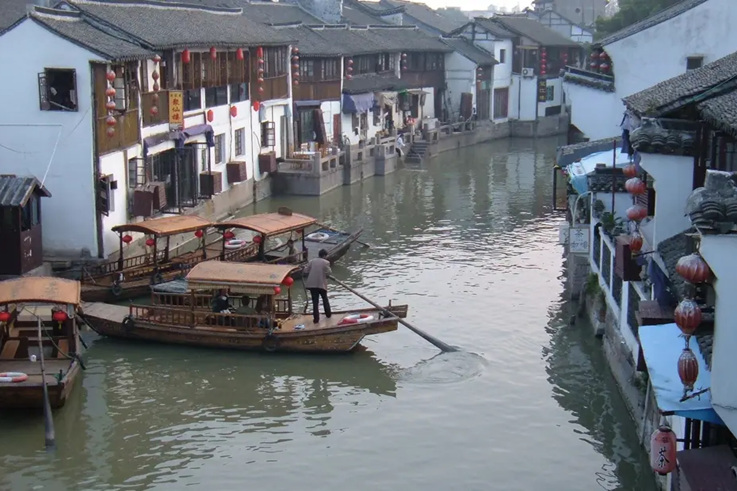 Zhujiajiao Water Town and Shanghai City Private Day Tour